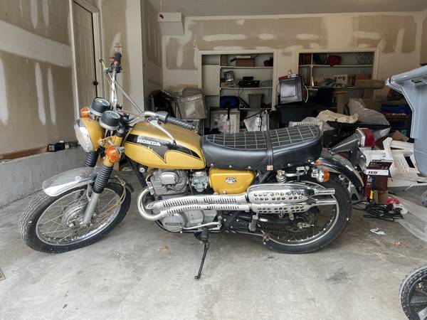 Photo 1971 Honda CB350 - garage bike that needs a good home $2,000