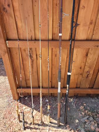 Various Old Fishing Poles $2