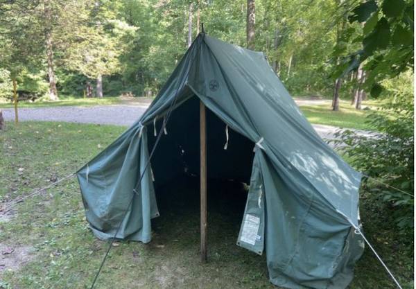 Photo New Authentic Boy Scout Canvas Tent $200