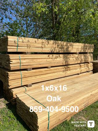 Oak board’s 1x6x16 premium fencing board’s $13 | Garden Items For Sale