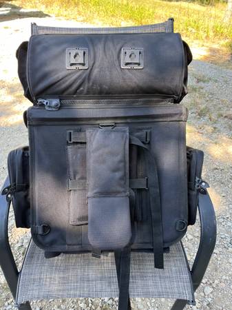 Photo Tour Master 2 Piece Motorcycle Sissy Bar Luggage Bags Black $75