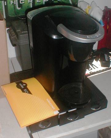 Photo Keurig Single K-Cup Coffee Maker with Pod Storage Tray and 115 Pods $80