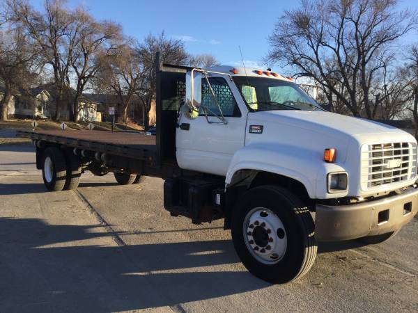 2001 GMC C6500 KODIAK TOPKICK FLATBED 7.3 CATERPILLAR DIESEL - $7895 ...