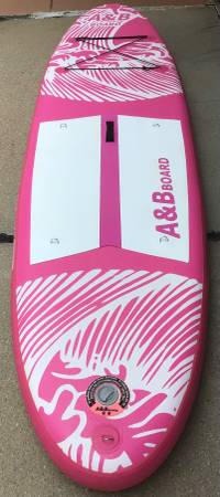 AB BOARD 106 X 32 x 6 Inflatable Stand Up Paddleboard-Complete $145