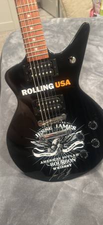 Photo Jesse James Signed Dean Guitar $400