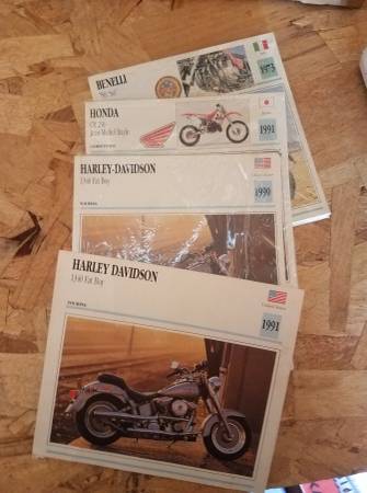 Photo Vintage Motorcycle collectors cards $5