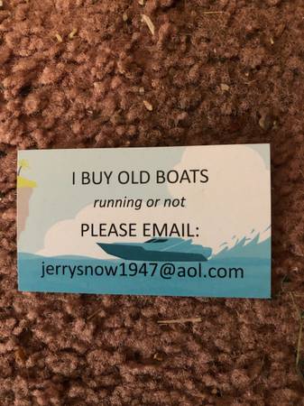 Photo Wanted. I buy old boats $ $651