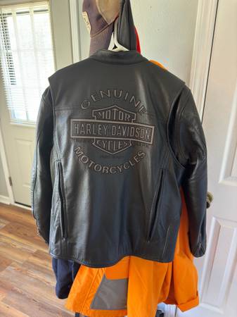 Photo Harley-Davidson Reflective Road Warrior Leather Jacket $300
