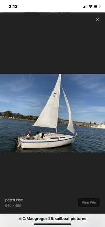 Photo Macgregor sailboat 25 $2,750