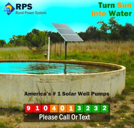 Reliable Solid built solar Well Pump Large Discharge Capacity $1,550