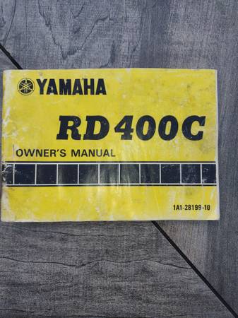 Photo 1976 YAMAHA RD400 RARE OWNERS,SHOP,PARTS AND ASSEMBLY MANUALS $100