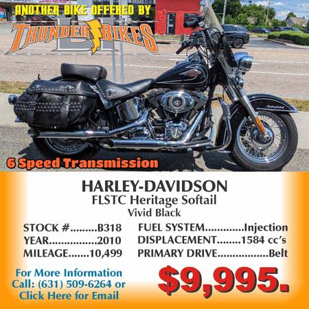 Photo 2010 Harley Davidson FLSTC Heritage Softail $9,995