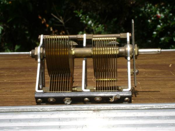 Photo Antique Radio 1920s Variable Capacitor $15