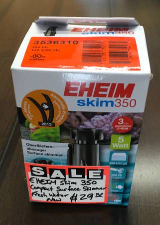 Photo Eheim Skim 350 Compact Surface Skimmer Fresh water brand new $29