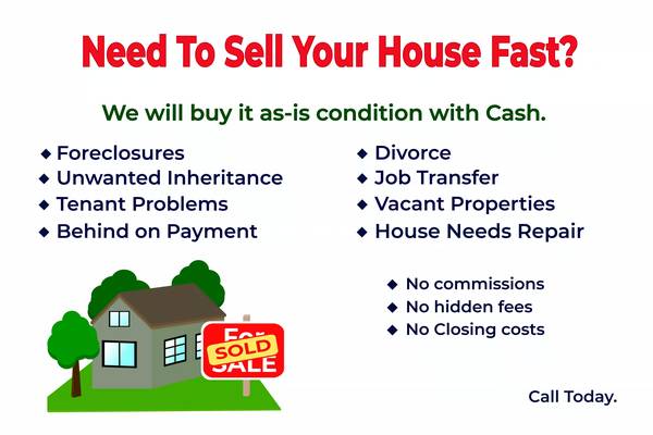 Photo FORECLOSURE STRESS WE CAN HELP YOU WE BUY HOUSES - FAST CLOSING $10,000,000