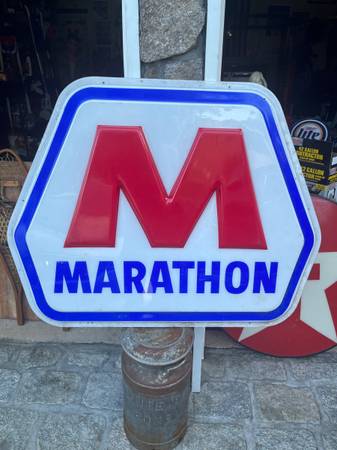 Photo Marathon Gas Sign $125