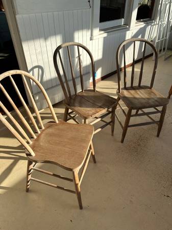 Old wood chairs