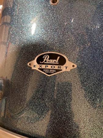 Photo Pearl Export Drum Kit, Zildjian Custom A Cymbals and Tama Iron Cobra P $1,000