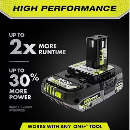Photo Ryobi 18v 2Ah HP Lithium Battery NEW PBP003 High Performance $35