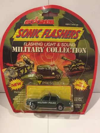 Photo Vintage 1980s Majorette Sonic Flashers Military Police Car $15