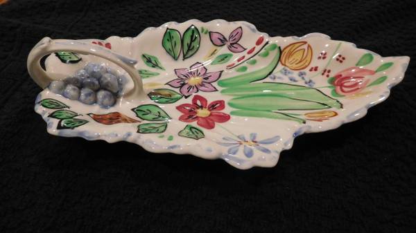 Photo Vintage Blue Ridge Pottery Tray--Great Gift $20