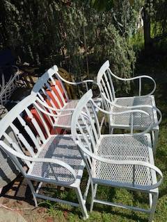 Photo Wrought Iron Antique Chairs $40 Each $40