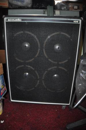 Photo tested ACOUSTIC 105 DJ PA Vocal Guitar speaker bottoms 4 ohms 4x12