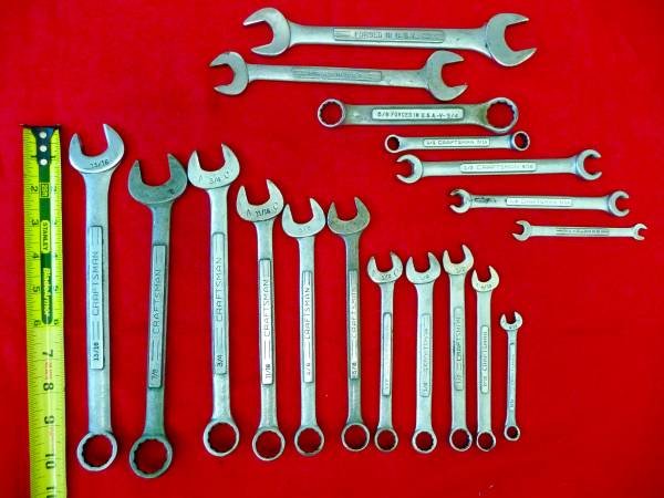 18 Craftsman Wrench Combination Flare Nut Open Double Box End USA V $55