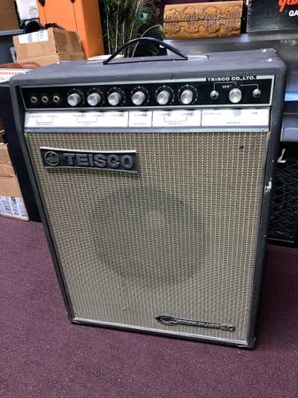 Photo 1960s Teisco Checkmate 20 - 1x12 Tube Amp Serviced $425
