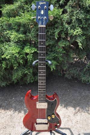 Photo 1964 Gibson EB-0F Fuzztone Electric Bass Guitar $2,500