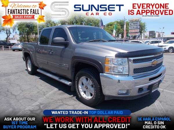 Photo 2013 Chevrolet Chevy SILVERADO 1500 CREW CAB LT PICKUP 4D 5 34 FT (- EVERYONE IS APPROVED on approved down.)