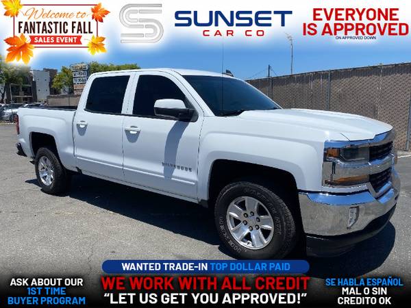 Photo 2016 Chevrolet Chevy SILVERADO 1500 CREW CAB LT PICKUP 4D 5 34 FT (- EVERYONE IS APPROVED on approved down.)