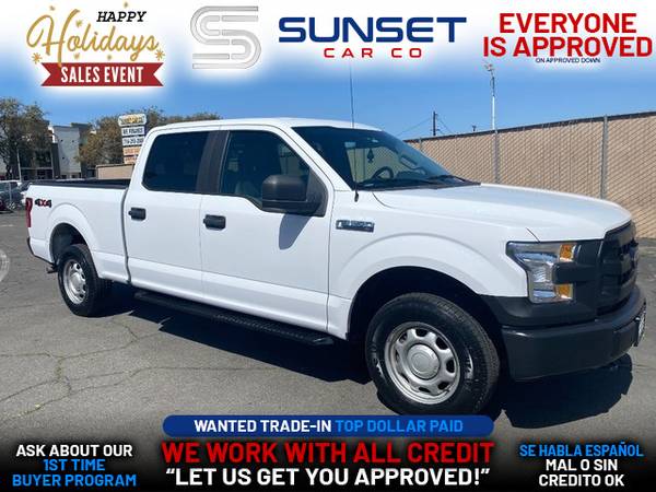 Photo 2016 FORD F150 SUPERCREW CAB XL PICKUP 4D 6 12 FT (- EVERYONE IS APPROVED on approved down.)