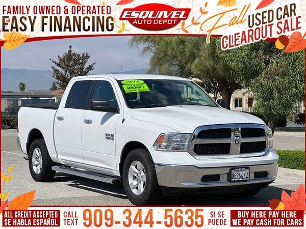 Photo 2018 RAM Ram Pickup 1500 SLT 4x2 4dr Crew Cab 5.5 ft. SB Pickup (- $995.00 Down o.a.c. Buy Here - Pay Here)