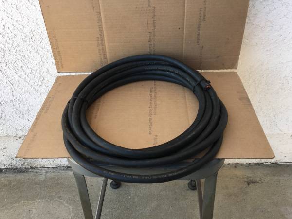 Photo 20 Feet Carolprene 10 Gauge 1AWG 600V Flexible EPDM Copper Wire Welding Cable C $60