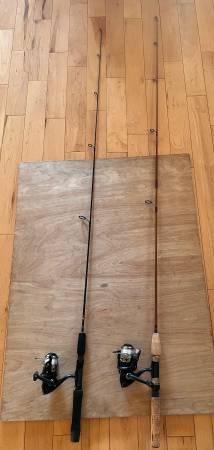 2 Fresh Water Ultra Light Fishing Rod And Reels, Trout, Crappie, New $50