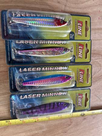 2 oz P-line Minnow megabait Jig Saltwater fishing lures, tuna, yellows $20