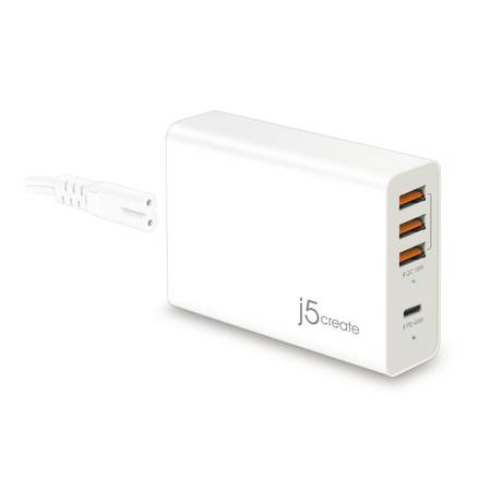 4-Port PD Super Charger Station with USB-C and USB-A, 63W-NEW $40