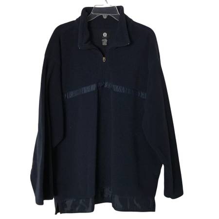 Photo Arizona Jean Navy Blue Fleece Zipper Pullover - XL $10