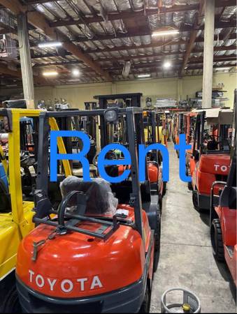 Available for sale and rent gas ,diesel ,and electric forklifts, 3500lb,4000lb,1 $585