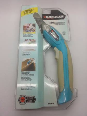 Black  Decker Home-New Power Scissors Blue Cordless Rechargeable SZ36 $75