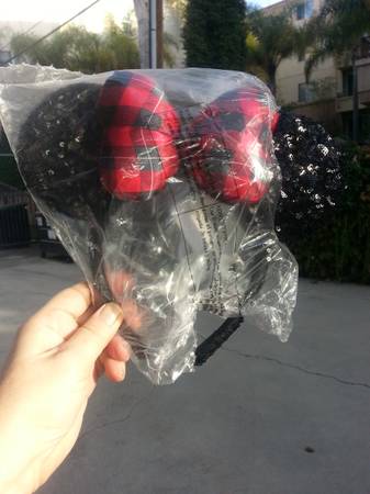 Photo Brand New Disney Ears with plaid bow $21