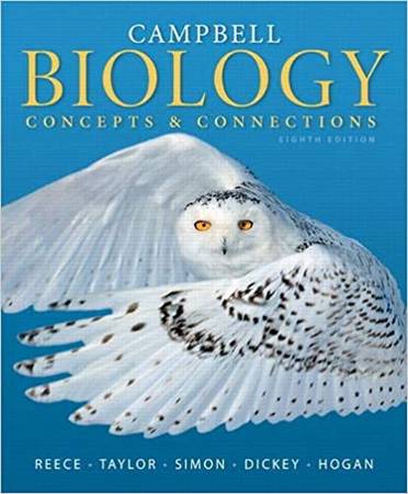Cbell Biology Concepts  Connections (8th Edition) (Hardcover) $30