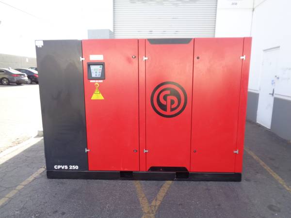 Photo Chicago Pneumatic CPVS 250 hp rotary screw air compressor $29,500