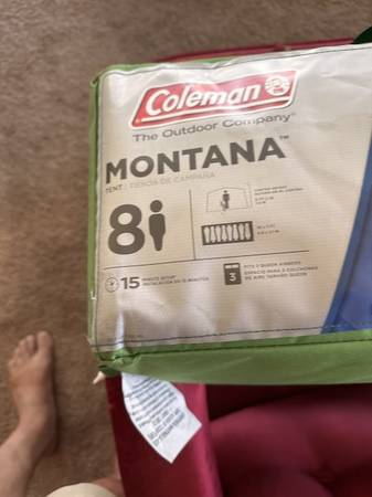 Photo Coleman Montana, eight person tent $150