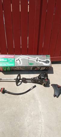 Photo Craftsman 25cc gas 2-stroke engine weed whacker eater lawn grass edge trimmer $100