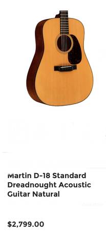 Photo D-18 CF Martin $2000 d18 Mahogany Spruce top Guitar was Over $3000 $1