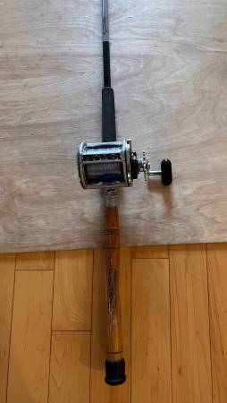 Photo Deep Sea Fishing Rod and Reel, Daiwa Sealine 450H w. 7 ft Rod $90