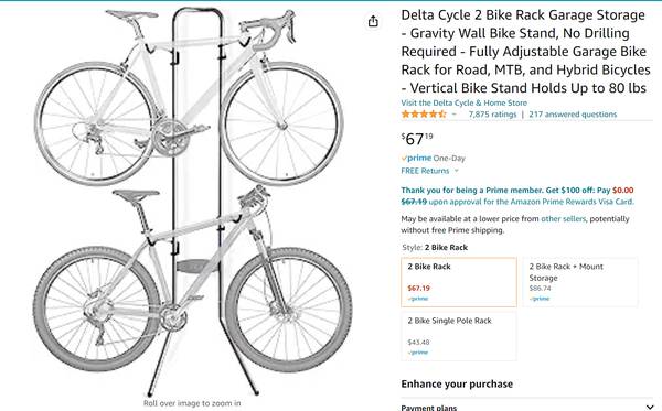 Photo Delta Cycle 2 Bike Rack $20