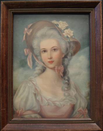 Photo Earlymid 20th-century portrait print of fashionable woman in bonnet $30